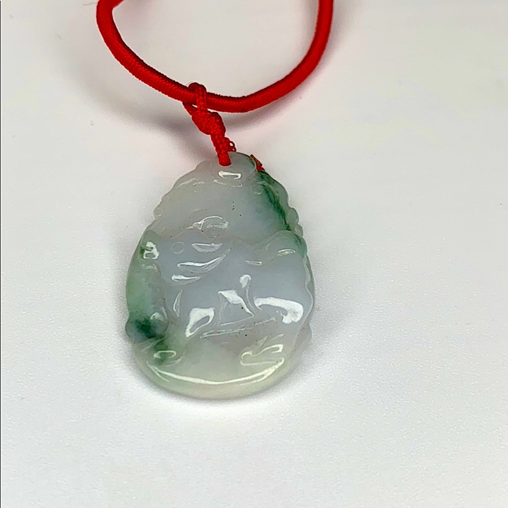 2021 is Year of the Ox Natural Jade Necklace